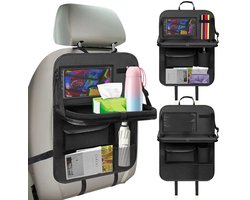 CUBEXCOM® Auto Organizer, Autostoel Organizer, Reistafel voor Kinderen, Tablet Houder Auto, Baby Kinderen Autostoel Organizer, Tablet Houder, Stoel Organizer voor Kinderen, Autostoelen Rugleuning, Autostoelbescherming, Autotafel, Speeltafel, Eettafel