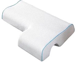 CUBEXCOM® Hoofdkussens Traagschuim, Zijslaapkussen, Armsteun Kussen, Koppel Kussen, Hoofdkussen, Zijslaapkussen, Orthopedisch Slaapkussen, Kussens Voor Koppels, Koppelknuffelslaapkussen, Ergonomisch Antidrukkoppelkussen,Alleen geschikt voor LINKERARM