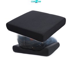 CUBEXCOM® Zitkussen, Orthopedisch Ergonomisch Traagschuim Stoelkussen, Rolstoelkussen, Zitkussen Bureaustoel, Comfortabel Memory Foam Steunkussen, Wigkussen, Bureaustoelkussen, Autostoelkussen, Stuitkussen, İschiaskussen, Zwangerschapskussen,VIERKANT