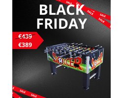 Cubsports- Arena printed voetbaltafel - Hufterproof Zware Voetbaltafel met Print - leuk voor kantoor of thuisgebruik - Kogellagers - 65KG -Doorlopende stangen - Tafelvoetbal - inclusief balletjes