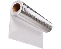 Cuhostki 1 Stuk - Waterdicht - Oliebestendig-Keukensticker - Zelfklevende Aluminiumfolie Achterwand - 40CM X 5 M- Hittebestendig Voor Keukenbladen Bureaus Kasten Muren