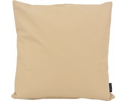 Cuir Beige Kussenhoes | PVC / PU Leder | 45 x 45 cm