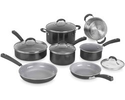 Cuisinart - Advantage® Ceramica XT Pannenset - 11-Delig - Keramische Anti-aanbaklaag - RVS Handgrepen - Vaatwasserbestendig