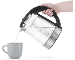 Cuisinart Waterkoker Glas - Waterkoker met Temperatuurregeling 50-100°C - Glazen Waterkoker 1,7L - Dubbelwandig BPA-Vrij - Touchscreen Bedieningspaneel - 3000W
