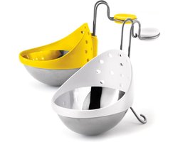 Cuisipro Eipocheerder - set van 2 stuks (wit en geel)