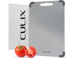 Culix RVS snijplank - Antislip - PFAS vrij - Antibacterieel & Vaatwasser bestendig - Titanium snijplank - 34x23 cm
