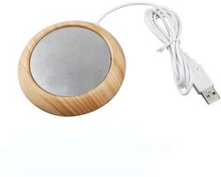 Cup warmer - Verwarmde onderzetter voor kop of mok - Light wood