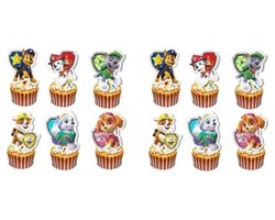 Cupcake - Paw Patrol - Cupcake Decoratie - 24 stuks