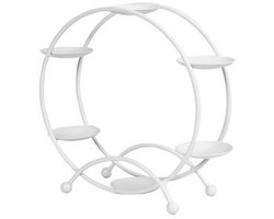 Cupcake Stand Roterend - Cupcake Etagere - Dessert Serving Tray - Metalen Houder - Stabiele Structuur - Glad en Afgerond Design - Dessertstand