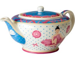 Cupkes - theepot - Swan Lake - porselein - 1,2 liter - balletmotief