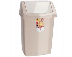 Curver Afvalemmer, plastic, beige, 38,5 x 33,5 x 63,5 cm