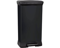 Curver Decobin Prullenbak - 50L - 39x29x72 cm - Zwart
