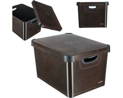 Curver Decobox Stockholm Opbergbox - L - Leather