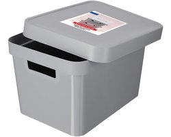 Curver Infinity - Opbergbox met deksel - 17L / Grijs