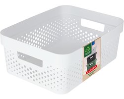 Curver Infinity Recycled Dots Opbergbox - 11L - wit
