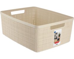 Curver Jute Opbergmand - M - 12 liter - Gebroken wit