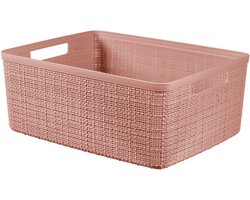 Curver Jute Opbergmand M - 12 liter - Roze