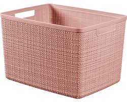 Curver Jute Opbergmand - Maat L - 20L - Roze