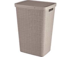 Curver Jute Wasmand met deksel - 58 liter - Taupe