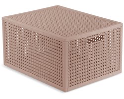 Curver Kaya Opbergmand - 20L - 37,6x30x20,7 cm - Warm Taupe