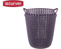 Curver knit papiermand 7l - paars