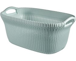 Curver Knit Wasmand - 40L - Misty Blue