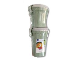 Curver Lunch & Go - Food Beker Set - 1x 0,5L - 1x 1L - Groen - Reisbeker - On the Go