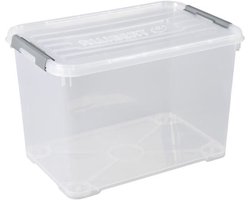 Curver opbergbox met wielen 65L - handige kunststof opberger multicolor.