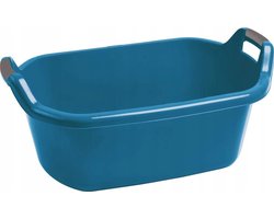 Curver Ovale waskom met handgrepen 55l Blauw Turquoise