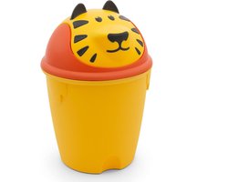 Curver - Prullenbak voor kinderen - Tijger / Geel  kleur