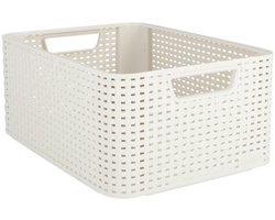 Curver Style Opbergmand - 18 liter - 38,6x28,7x17 cm - Vintage Wit