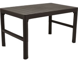 CURVER - Tuintafel - Rattan Lyonbruin | 116cm