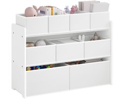 CYRO - Speelgoedkast - Opbergkast - Opbergkast Speelgoed - Kinderkast - Kast - Opbergbox - voor Kinderkamer - 92x68x30cm - Wit