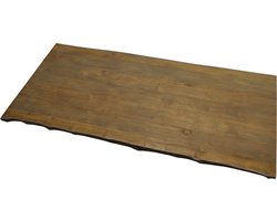 D - Livingfurn - Eetkamertafel DK Blad - L100cm x B260cm - Teakhout - Bruin
