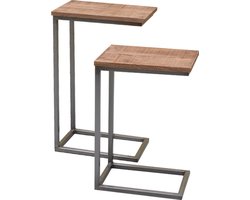 D - Livingfurn - Salontafel Lifestyle Jesper Set of 2 - 27x40x65