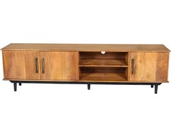 D - Livingfurn - TV Meubel Ayleen 200cm - Mangohout