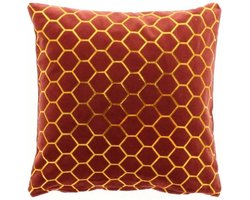 D- Unique Living | Kussen Ebba 45x45cm redwood | Kussen woonkamer of slaapkamer