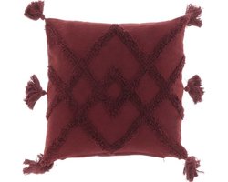 D- Unique Living | Kussen Eliaz 45x45cm bloodstone | Kussen woonkamer of slaapkamer