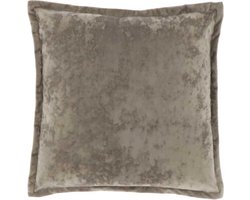 D- Unique Living | Kussen Tatum 45x45cm chateau grey | Kussen woonkamer of slaapkamer