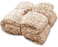 D- Unique Living | Plaid Knut 150x200cm hazel brown