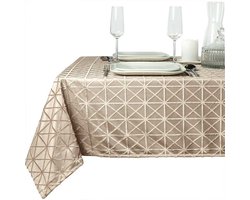 D- Unique Living | Sierle tafelkleed 140x200cm taupe