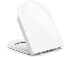 D-vormige WC-bril met zachte sluiting - eenvoudig te installeren - goed voor elke badkamer