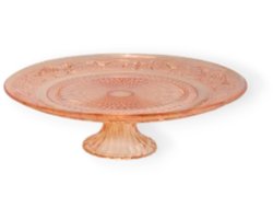 Daan Kromhout - Taartplateau - Serveerschaal - Decoratieplateau - Glas - Sand - 25x9