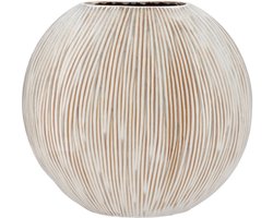 Daan Kromhout - Vaas - Sifan - Creme - Beige - Ovaal - 32x13x31cm - Keramiek