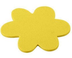Daff Placemat - Vilt - Bloem - 30 cm - Citron - Geel