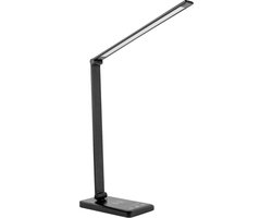 Daglicht Bureaulamp – Daglicht Lamp – Werklamp – 5 Kleuren Temperaturen – Dimmer – Touchscreen – Zwart