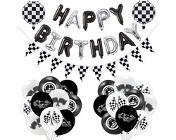 Daily Essentialz - Formule 1 Versiering - Cars Verjaardag - Cars Versiering - Max Verstappen - Red Bull Racing - Cars Disney - Happy Birthday Slinger - 24 stuks