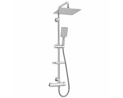 Daily Maison Regendouche - Regendouche en Handdouche - Hoofddouche - Verstelbare Douchekolom - Zeephouder - Zilver