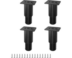 Dailygoods - 4 Stuks Verstelbare Meubelpoten - Geschikt voor Sofa, Tafel en Bed