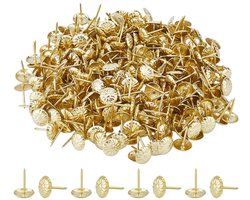 Dailygoods - 400 Stuks Gouden Decoratieve Vulnagels voor Meubels